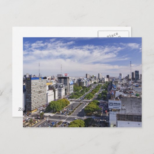 Buenos Aires Skyline Briefkaart (Voorkant / Achterkant)