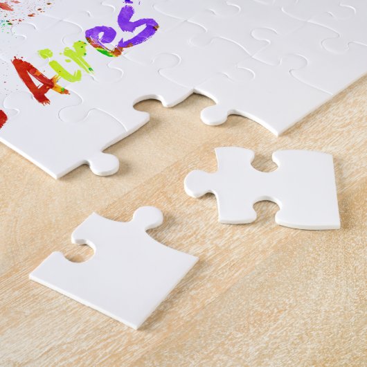 Buenos Aires skyline in watercolor Legpuzzel (Zijkant)