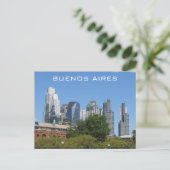 buenos aires skyline modern briefkaart (Staand voorkant)