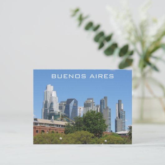 buenos aires skyline modern briefkaart (Staand voorkant)