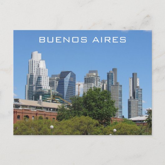 buenos aires skyline modern briefkaart (Voorkant)
