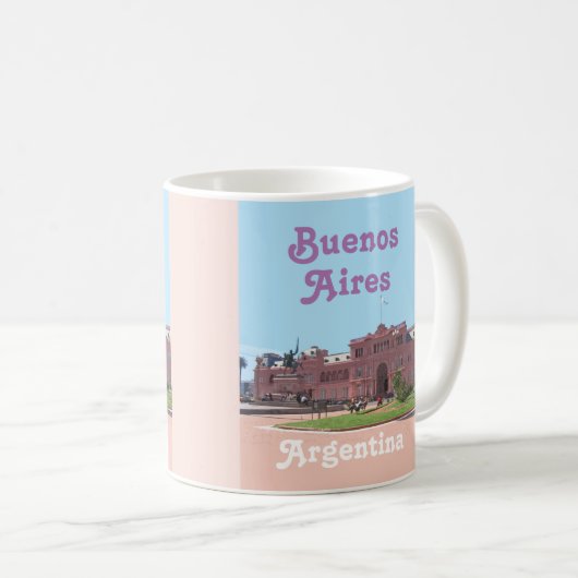 Buenos Aires Souvenir, Argentinië Koffiemok (Voorkant rechts)