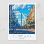 Buenos Aires Stad Argentinië Reizen Briefkaart (Voorkant)
