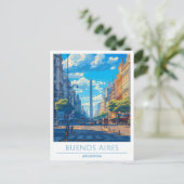Buenos Aires Stad Argentinië Reizen Briefkaart (Staand voorkant)