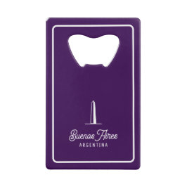 Buenos Aires Stad Elegant Minimaal Retro Creditkaart Flessenopener