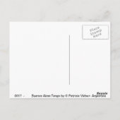 Buenos Aires Tango Briefkaart (Achterkant)