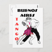 Buenos Aires Tango Briefkaart (Voorkant / Achterkant)