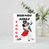 Buenos Aires Tango Briefkaart (Staand voorkant)