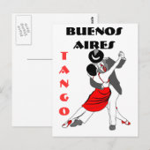 Buenos Aires Tango Briefkaart (Voorkant / Achterkant)