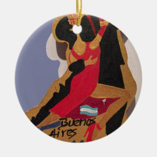 Buenos Aires Tango Keramisch Ornament