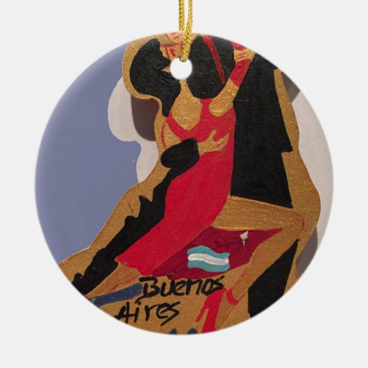 Buenos Aires Tango Keramisch Ornament (Voorkant)