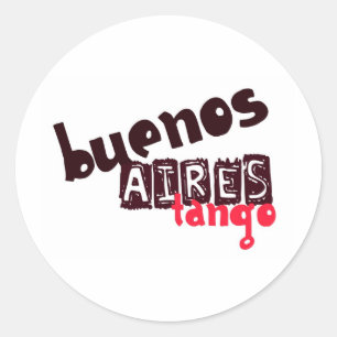 Buenos Aires Tango Ronde Sticker