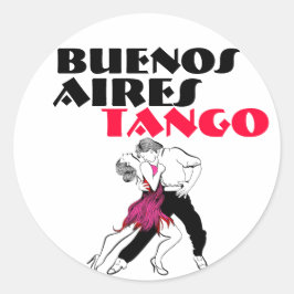 Buenos Aires Tango Ronde Sticker