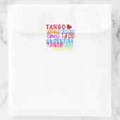 Buenos Aires tango Vierkante Sticker (Tas)