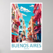 Buenos Aires Travel Print Wall Art Buenos Aires Wa (Voorkant)
