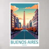 Buenos Aires Travel Print Wall Art Buenos Aires Wa (Voorkant)