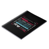 Buenos Aires Typografie Grafisch | Modern Argentin Notitieboek (Linkerzijde)