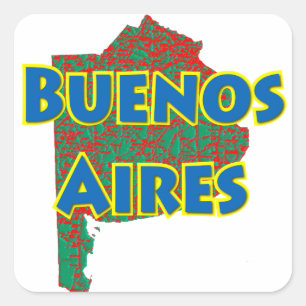 Buenos Aires Vierkante Sticker