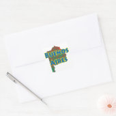 Buenos Aires Vierkante Sticker (Envelop)