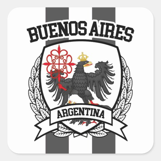 Buenos Aires Vierkante Sticker (Voorkant)