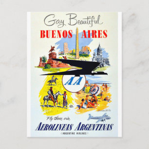 buenos aires vintage briefkaart