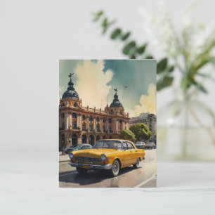 Buenos Aires waterverf kunst Briefkaart
