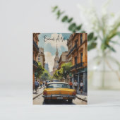 Buenos Aires waterverf kunst Briefkaart (Staand voorkant)