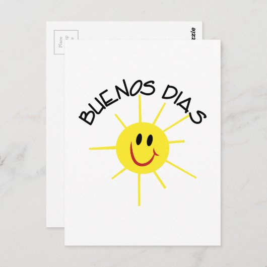 Buenos Dias Briefkaart (Voorkant / Achterkant)