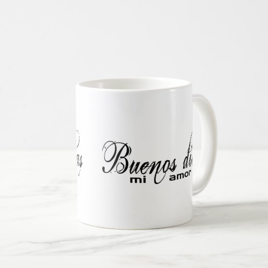 Buenos dias mi amor (Goedemorgen mijn liefde) Mok (Voorkant rechts)