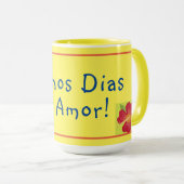 Buenos Dias Mi Amor Taza de Café Mug Mok (Voorkant rechts)