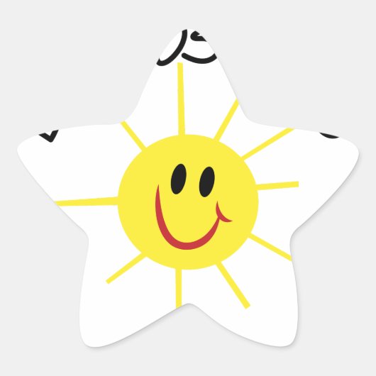 Buenos Dias Ster Sticker (Voorkant)