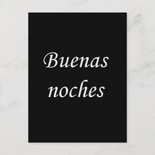 BUENOS NOCHES GOODNIGHT SPAANSE TAAL WISHEERT EX BRIEFKAART