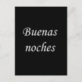 BUENOS NOCHES GOODNIGHT SPAANSE TAAL WISHEERT EX BRIEFKAART (Voorkant)