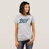 BUF Buffalo Airport Code – Buffalo NY Aviation T-shirt (Voorkant volledig)