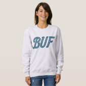 BUF Buffalo Airport Code – Buffalo NY Aviation Trui (Voorkant volledig)