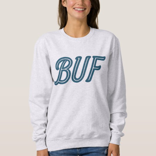 BUF Buffalo Airport Code – Buffalo NY Aviation Trui (Voorkant)