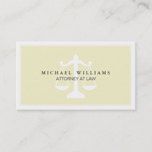 Bufete de abogados del abogado profesional simple visitekaartje (Voorkant)
