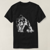 Buff Alpha Silverback Gorilla Art Design T-shirt (Design voorkant)