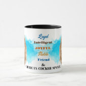 Buff Amerikaanse Cocker Spaniel Hond Trouwe Vriend Mok (Midden)
