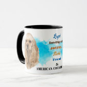 Buff Amerikaanse Cocker Spaniel Hond Trouwe Vriend Mok (Voorkant links)