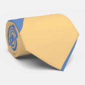 Buff and Sky Blue Bread Regimental Stripe Stropdas (Opgerold)