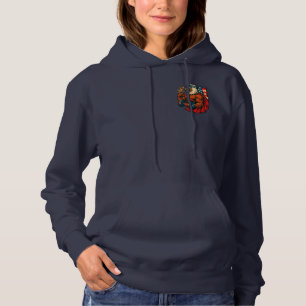 Buff Bald Eagle Patriottische kracht en vrijheid Hoodie