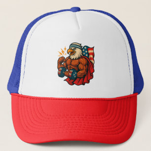 Buff Bald Eagle   Patriottische kracht en vrijheid Trucker Pet