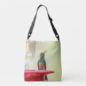 Buff-bellied hummingbird in Texas Crossbody Tas (Achterkant)