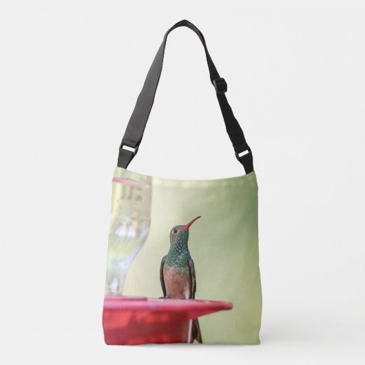 Buff-bellied hummingbird in Texas Crossbody Tas (Voorkant)
