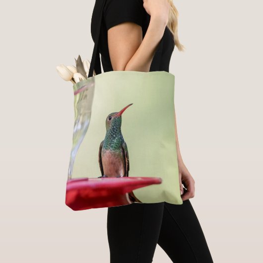 Buff-bellied hummingbird in Texas Tote Bag (Dichtbij)