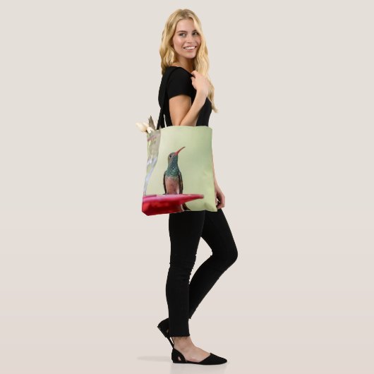 Buff-bellied hummingbird in Texas Tote Bag (Op model)