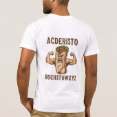 Buff Burrito Grappig Gym Design T-shirt (Achterkant)