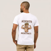 Buff Burrito Grappig Gym Design T-shirt (Achterkant volledig)