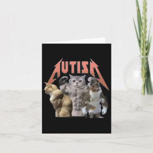 Buff Cats Autisme meme Kaart
